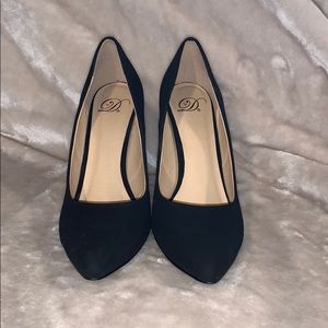 Black Suede Pumps